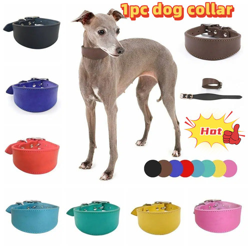 1pc cowhide leather wide dog - wide,