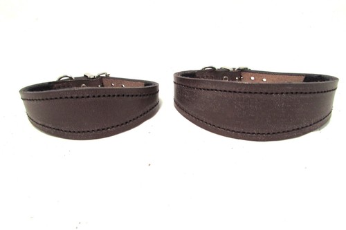 Whippet collars leather - , with