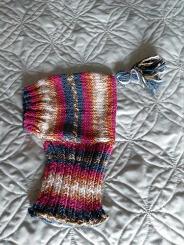 Hand knitted hat hood - hand, hat/hood
