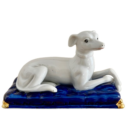 Vintage porcelain greyhound - vintage,