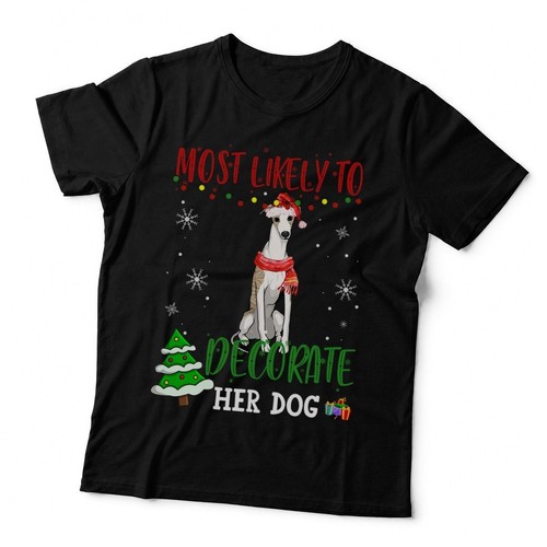Whippet dog dad christmas most - christmas,