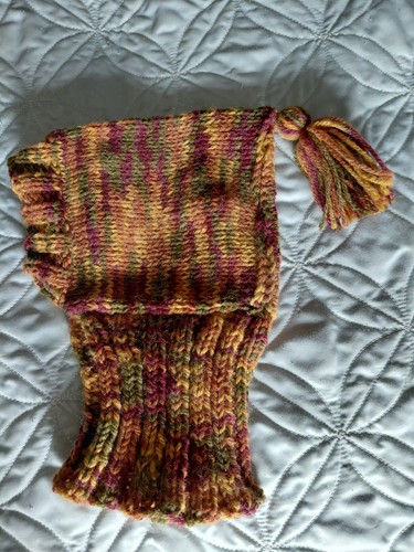 Hand knitted hat hood - knitted, hat/hood