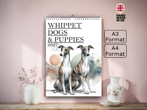 Whippet dog calendar - dog,