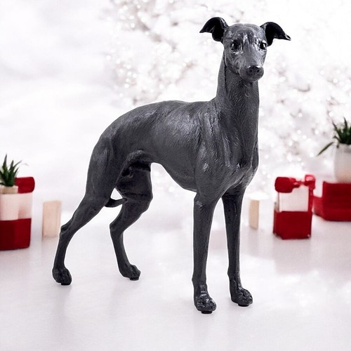 Bronze greyhound dog statue - bronze,