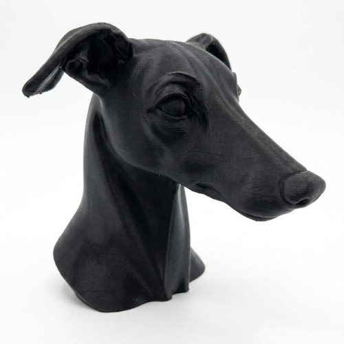 Whippet dog bust - dog, decor
