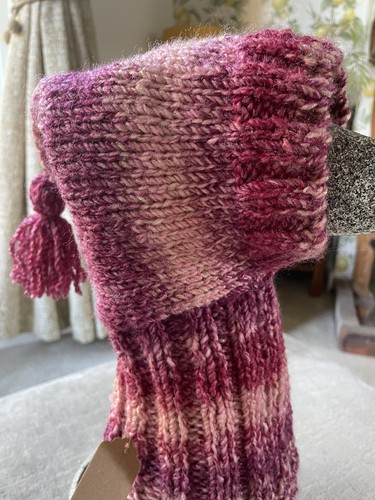Knitted dog hat for