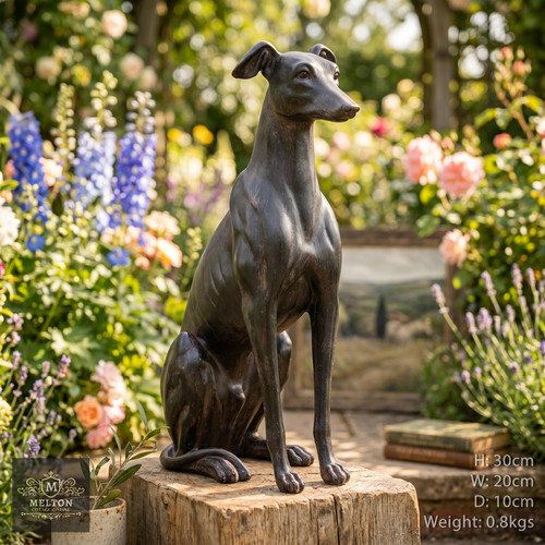 Small whippet resin - small,
