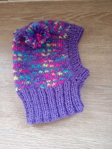 Hand knitted dog hat suitable - knitted,