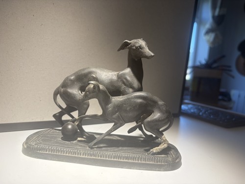 Vintage antique black spelter - antique,