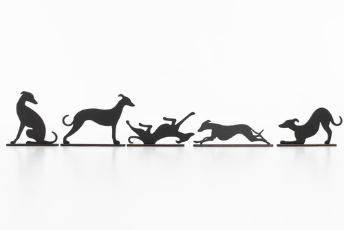 Set whippet greyhound - of, 5