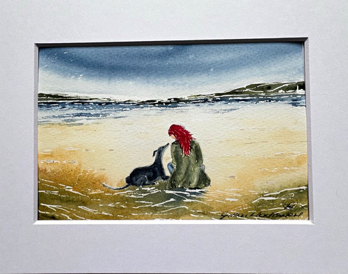 Girl with red hair - , series