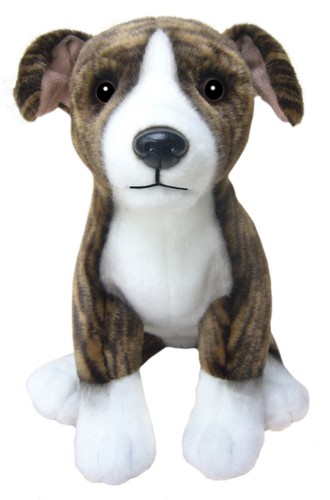 Brindle whippet teddy toys - 12",