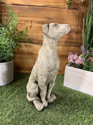 Stone garden small greyhound - garden,