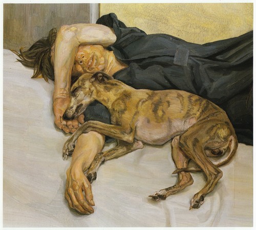 Whippet girl double - double, portrait