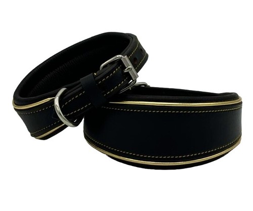 Leather whippet collar - whippet,