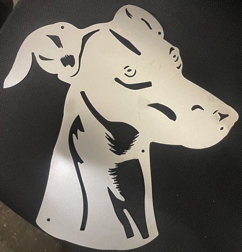 Large greyhound whippet metal - whippet,
