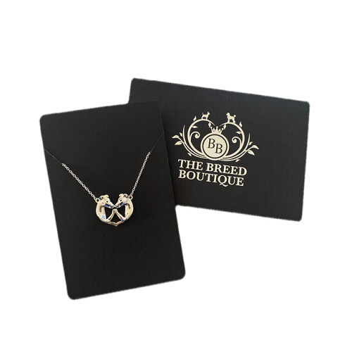 Greyhound heart necklace - necklace, 18"